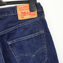 Load image into Gallery viewer, Womens LEVIS 501 Jeans Dark Blue | W32 L26
