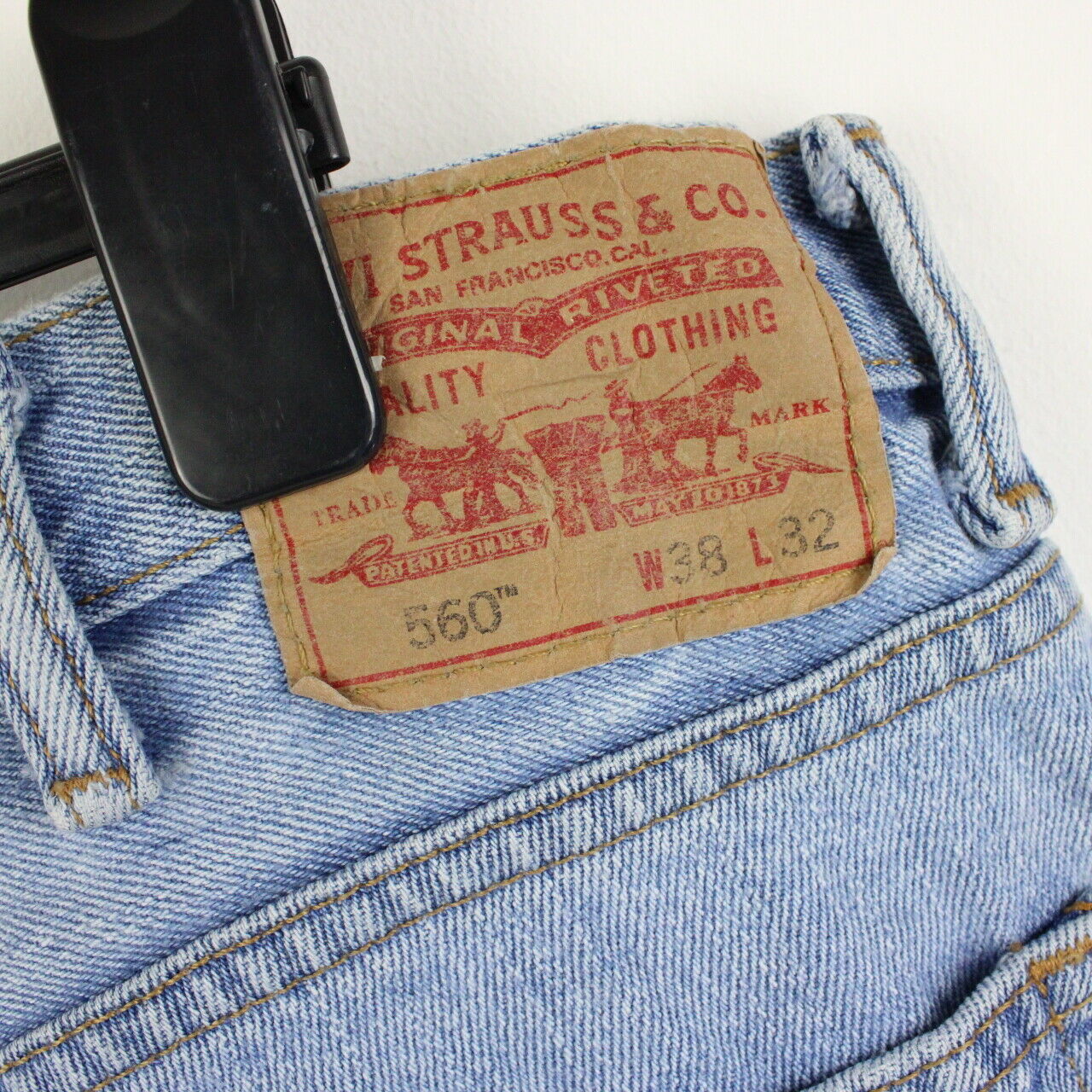 Mens LEVIS 560 Jeans Light Blue | W40 L32