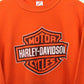 HARLEY DAVIDSON 90s Sweatshirt Orange | Large