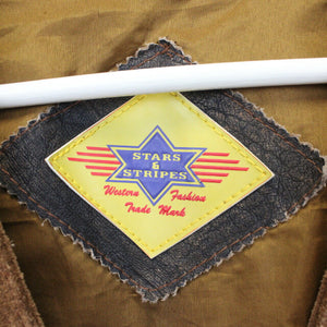 Western 90s Suede Vest Brown | Large