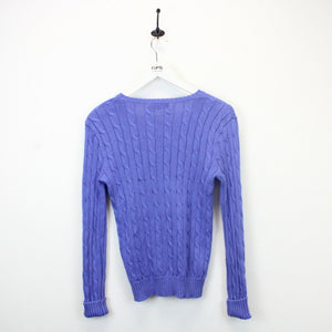 Womens RALPH LAUREN Knit Sweatshirt Blue | Small