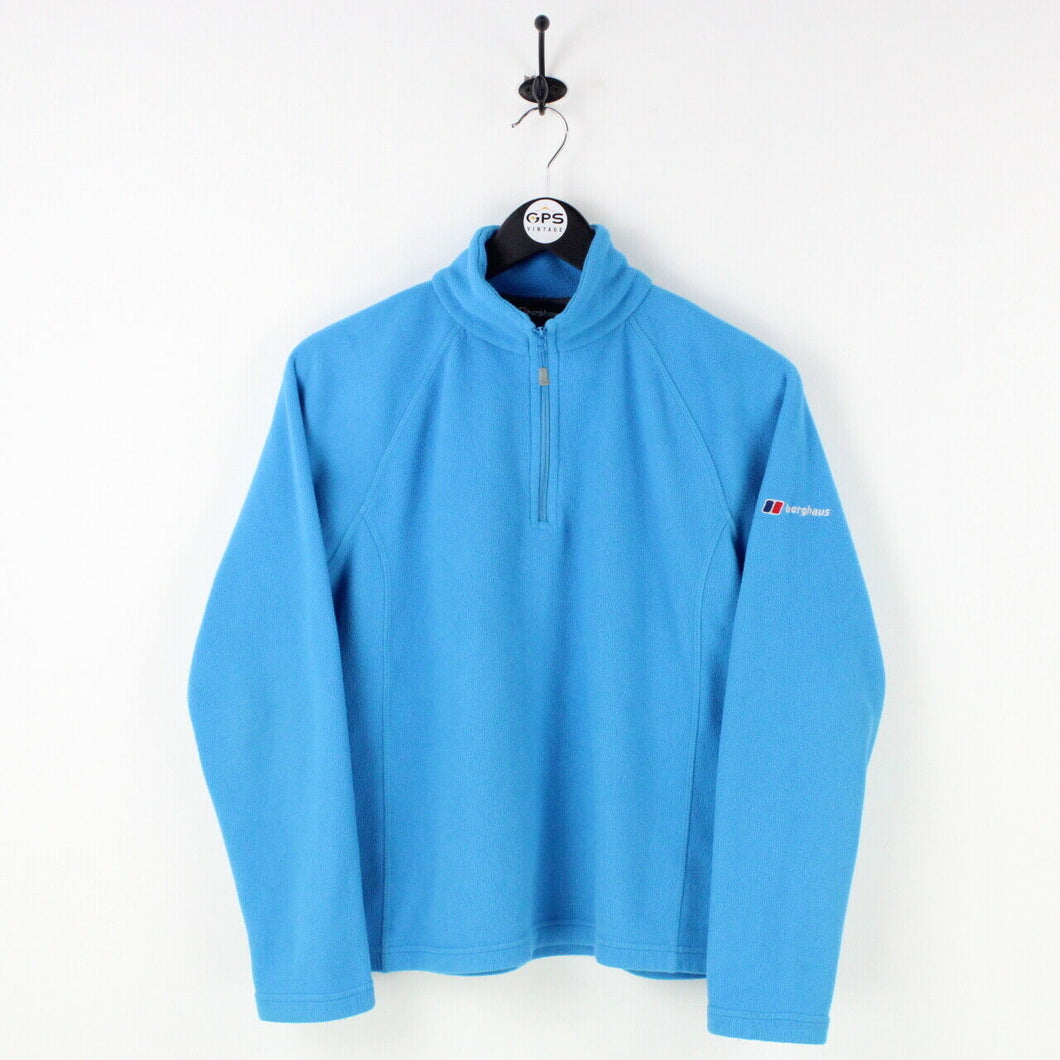 Womens BERGHAUS 1/4 Zip Fleece Blue | Medium