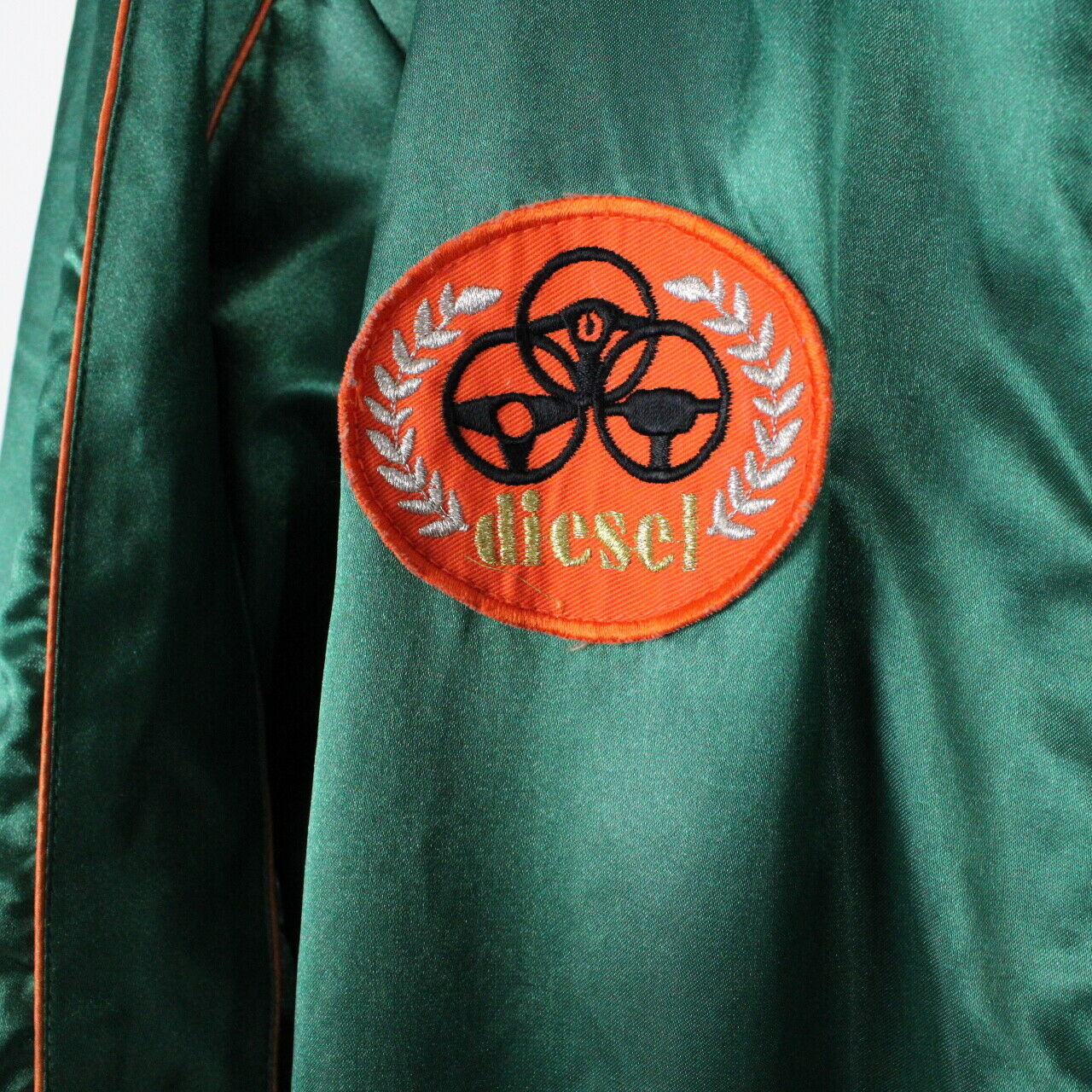 Vintage DIESEL Bomber Jacket Green | Large