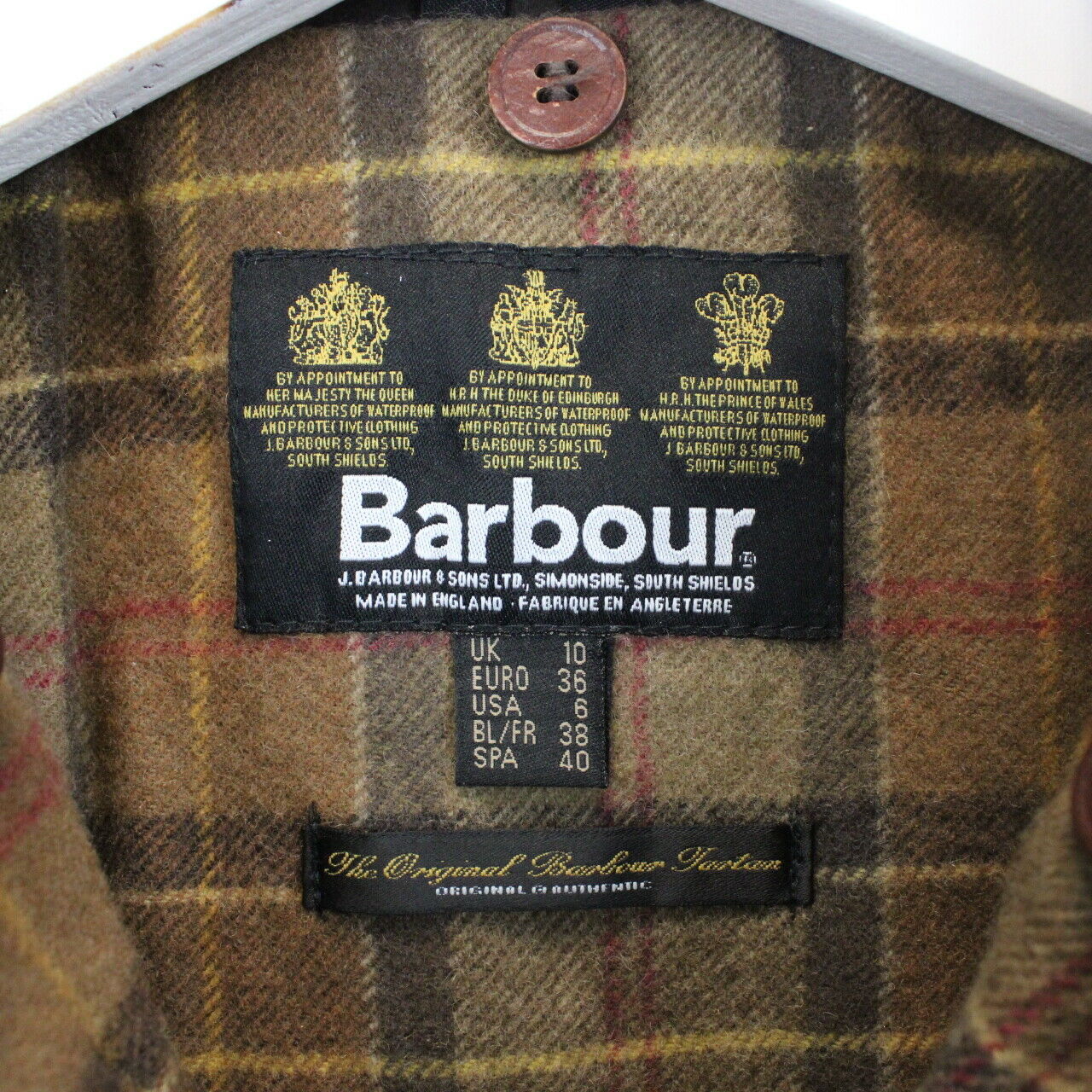 Womens BARBOUR Utility Waxed Jacket Brown | Small