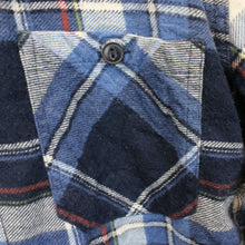 Load image into Gallery viewer, Flannel Plaid Shirt Blue | Small
