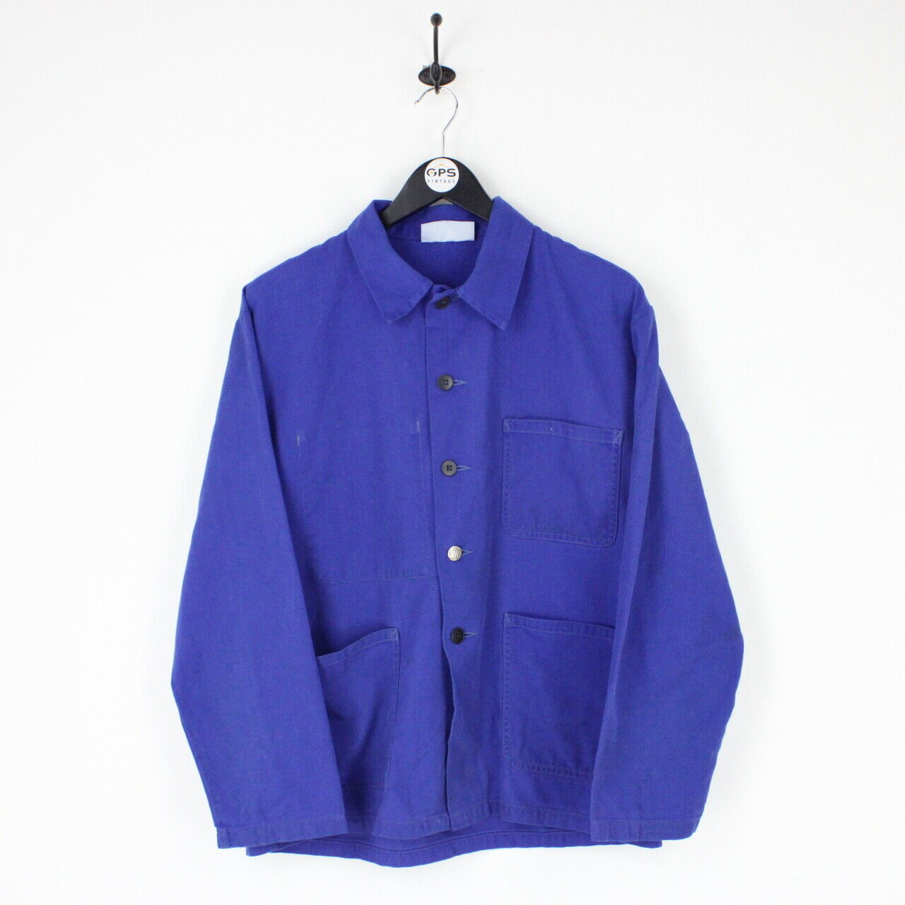 Mens Worker Chore Jacket Blue | Medium