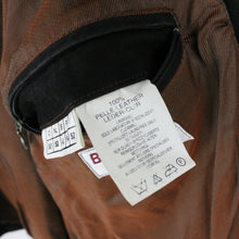 Load image into Gallery viewer, Mens 80s Leather Biker Jacket Brown | Large

