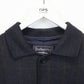 BURBERRYS 90s Mac Coat Navy Blue | Large