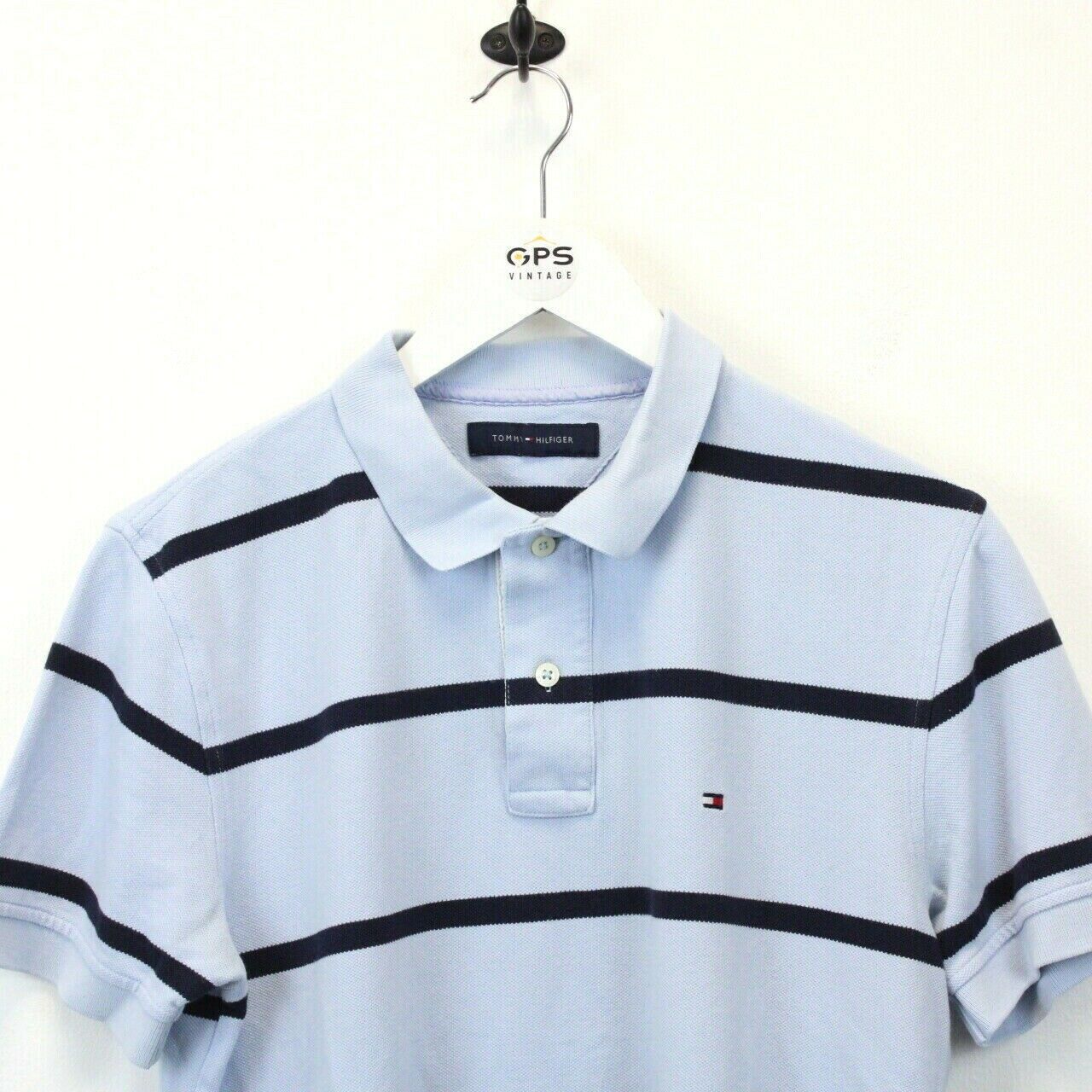 TOMMY HILFIGER Polo Shirt Blue | Medium