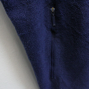 ADIDAS 90s 1/4 Zip Fleece Navy Blue | XL