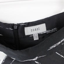 Load image into Gallery viewer, Womens Chevron Midi Skirt Black White | Small
