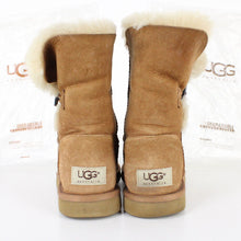 Load image into Gallery viewer, Womens UGG Boots Bailey Button Tan | UK 5

