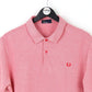 FRED PERRY Polo Shirt Red | Large