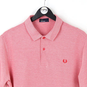 FRED PERRY Polo Shirt Red | Large