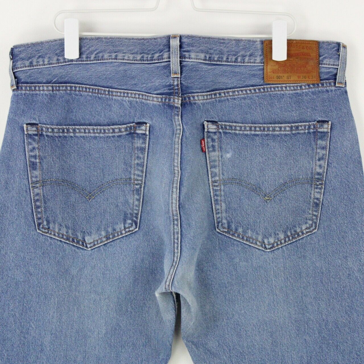 Mens LEVIS 501 ST Jeans Mid Blue | W38 L34