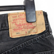Load image into Gallery viewer, LEVIS 501 Jeans Black Charcoal | W34 L32
