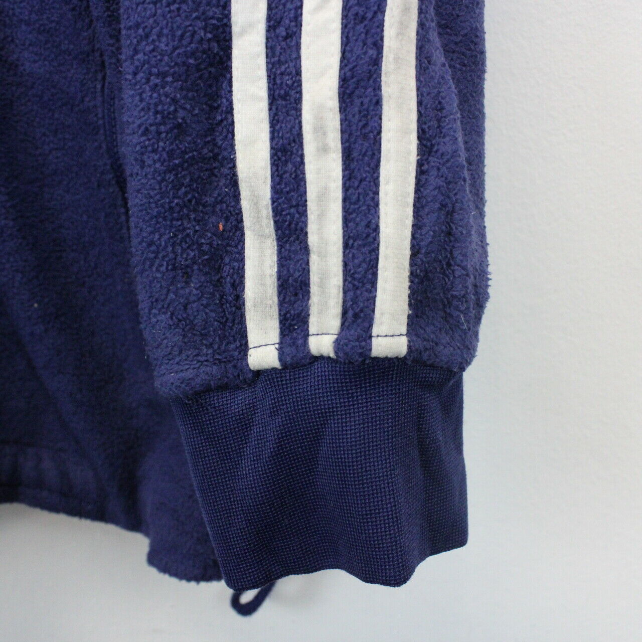 ADIDAS 90s 1/4 Zip Fleece Navy Blue | XL