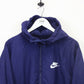 NIKE Fleece Jacket Navy Blue | XL