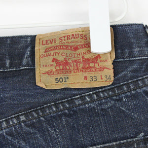 Mens LEVIS 501 Shorts Dark Blue | W33