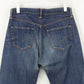 Mens LEVIS 501 Jeans Dark Blue | W33 L34