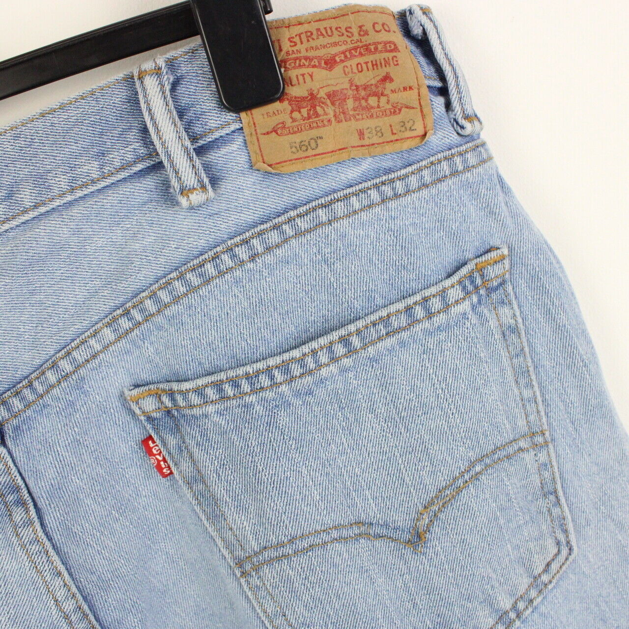 Mens LEVIS 560 Jeans Light Blue | W40 L32