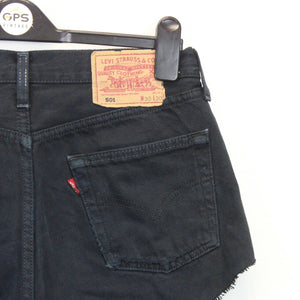 Womens LEVIS 501 Shorts Black | W30