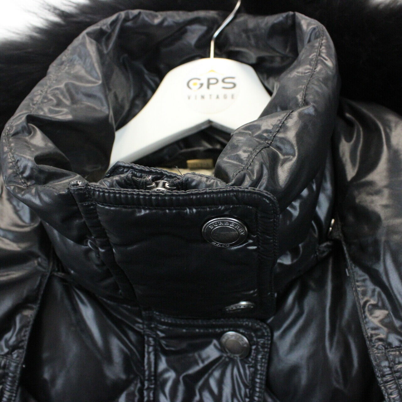 Womens BURBERRY Goose Down Bodywarmer Black | XS
