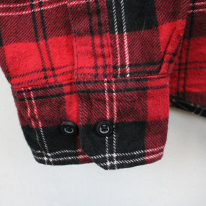 Flannel Plaid Shirt Red | Large