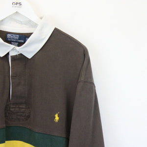 RALPH LAUREN Polo Shirt Brown | XXXL