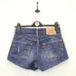Womens LEVIS 501 Shorts Dark Blue | W28