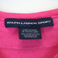Womens RALPH LAUREN Knit T-Shirt Pink | Medium