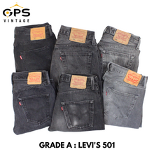 Load image into Gallery viewer, LEVIS 501 Jeans Grade A | Black Grey
