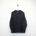 BURBERRYS 90s Mac Coat Navy Blue | Large