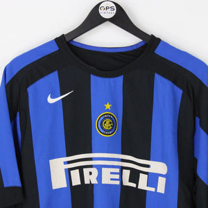 Mens NIKE INTER MILAN 2005 Home Shirt Blue | Large