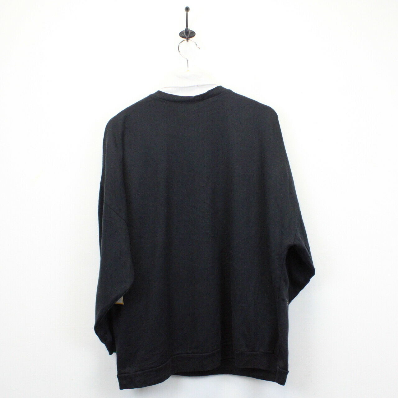 Womens 90s Christmas Sweatshirt Black | XL