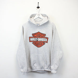 HARLEY DAVIDSON 90s Hoodie Grey | Medium