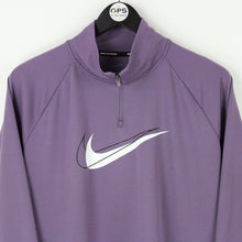 Load image into Gallery viewer, Womens NIKE 1/4 Zip Sweatshirt Purple | Large
