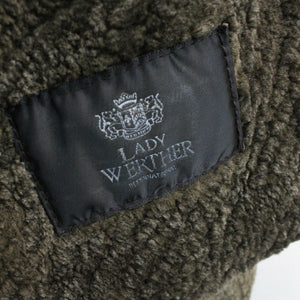 Womens 90s Shearling Coat Brown | Large