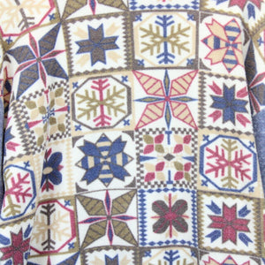 Womens 1/4 Zip Fleece Multicolour | Large