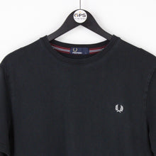 Load image into Gallery viewer, Mens FRED PERRY Ringer T-Shirt Black | Large
