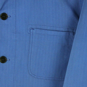 Mens SANFOR Worker Chore Jacket Blue | Large
