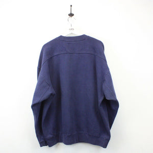MLB STARTER 90s Cleveland INDIANS Sweatshirt Navy Blue | XL