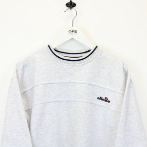 ELLESSE 90s Sweatshirt Light Grey | Small