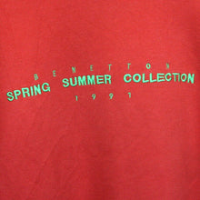 Load image into Gallery viewer, UNITED COLOURS OF BENETTON 90s Sweatshirt Red | Medium
