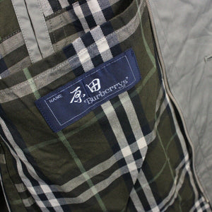 BURBERRYS 90s Trench Coat Green | Medium