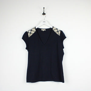 Womens BURBERRY LONDON T-Shirt Navy Blue | Medium