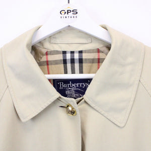 Womens BURBERRYS 90s Mac Trench Coat Beige | Large