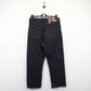 Womens LEVIS Ribcage Jeans Black Charcoal | W31 L27