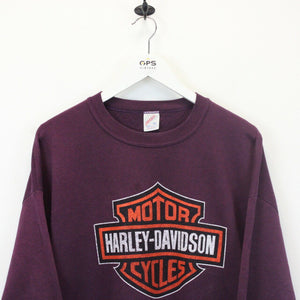 HARLEY DAVIDSON 90s Sweatshirt Purple | XL