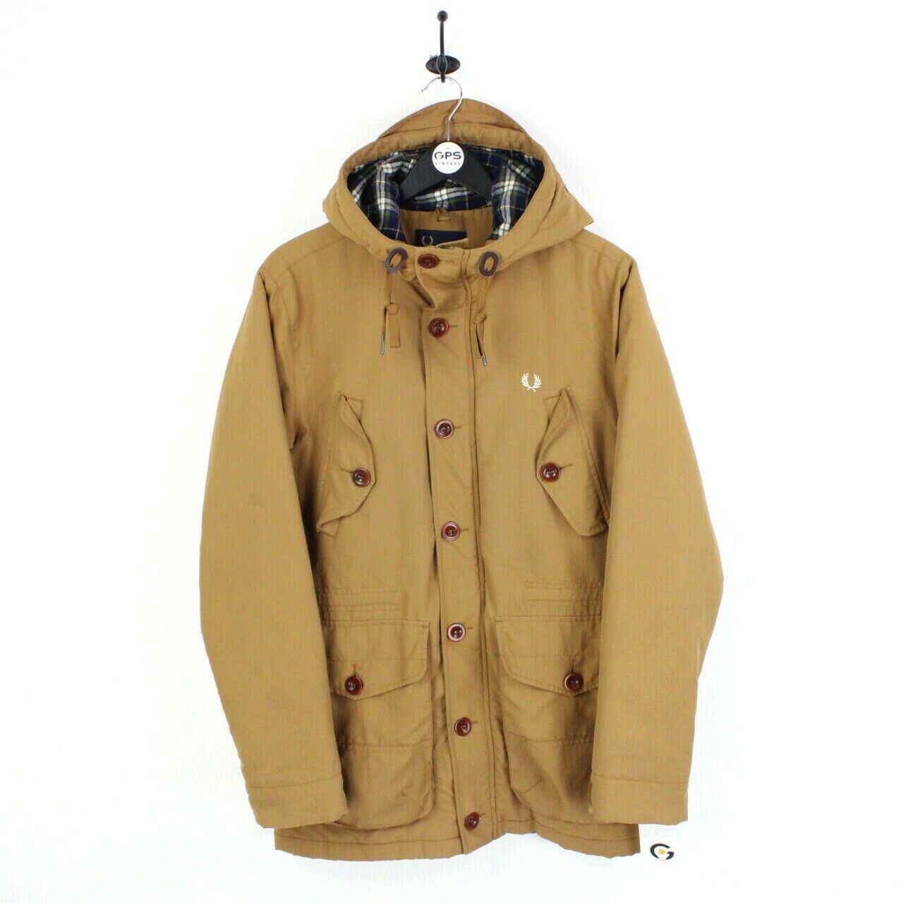 Mens FRED PERRY Parka Jacket Tan XS – GPS Vintage